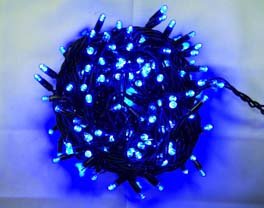 Гирлянда светодиодная нить 100 LED, синий  10 метров