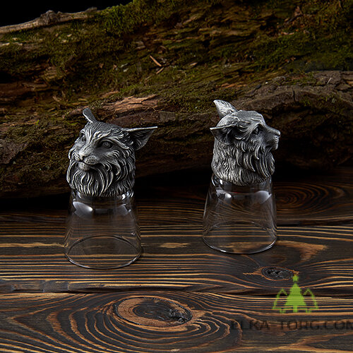 R-94707 Набор из 2 стопок-перевертышей Рысь