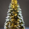 CRYSTAL TREES Искусственная Ель Власта заснеженная с вплетенной гирляндой 240 см