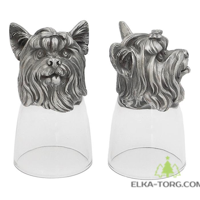 R-94803 Набор из 2 стопок-перевертышей Собака Йорк