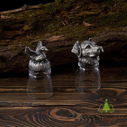 R-94710 Набор из 2 стопок-перевертышей Гусь и Лабрадор