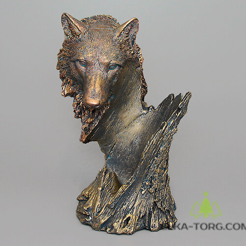 Подставка под вино Волк 17*15.2*26см Вес: 1,5 кг.