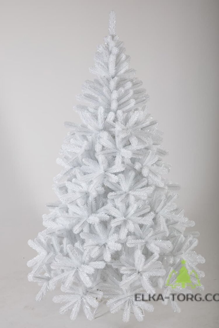 Искусственная ель CRYSTAL TREES Соренто жемчужная 240 см
