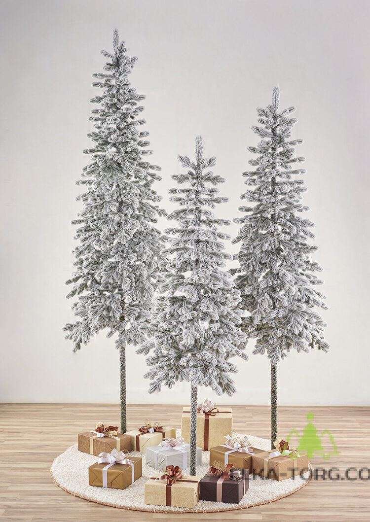 Елка искусственная литая заснеженная Королева Тянь Шаня 2.1 м 