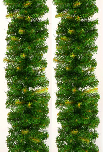 Хвойная гирлянда Ели Peneri зеленая с молодыми побегами