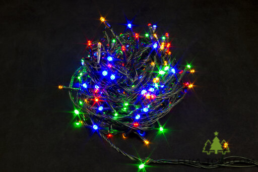Гирлянда НИТЬ 200 LED,  разноцветные, 14 метров