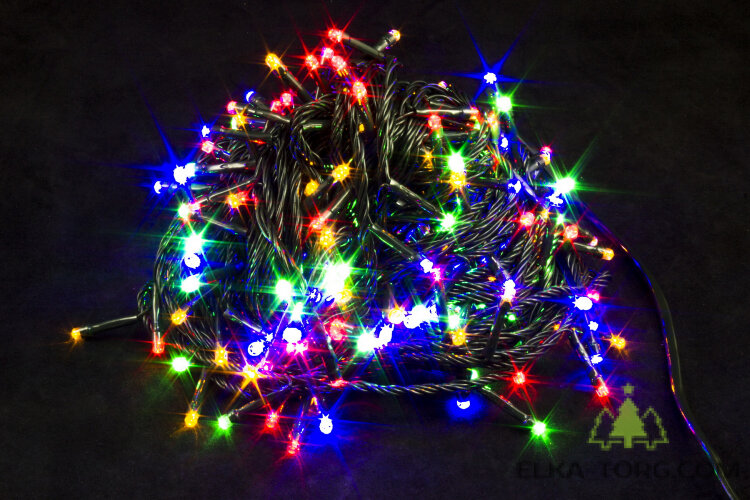 Гирлянда НИТЬ 300 LED,  разноцветные, 20 метров 