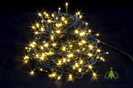 Гирлянда НИТЬ 300 LED, Тепло-белый, 20 метров  
