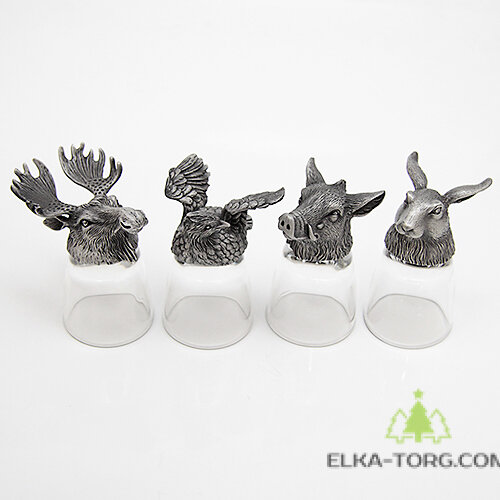 R-91001 Набор из 4 стопок-перевертышей Охотник