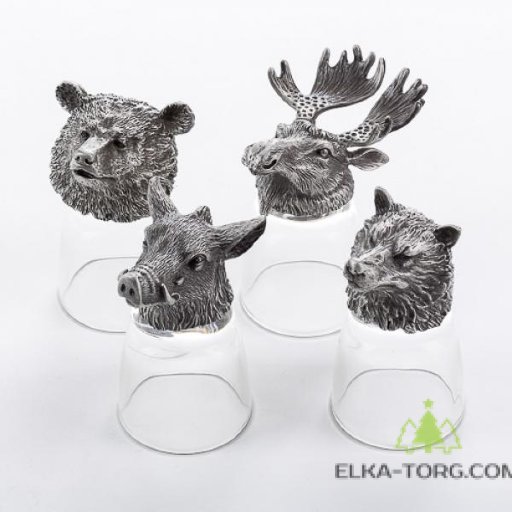 R-94799 Набор из 4 стопок-перевертышей Удачной охоты