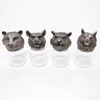 R-94791 Набор из 4 стопок-перевертышей Тигр 