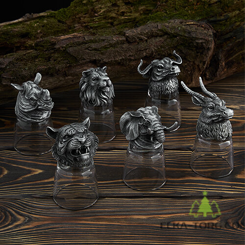 M-94784 Набор из 6 стопок-перевертышей Африканское сафари