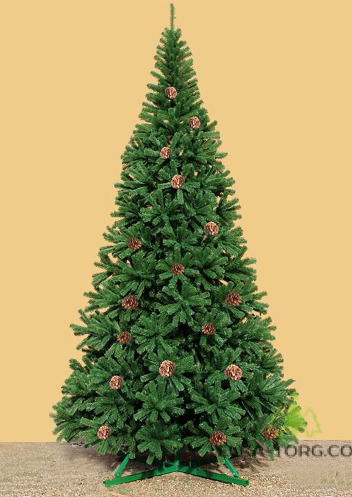Искусственная елка Империал с шишками интерьерная стволовая ПВХ 2.5-8 м   