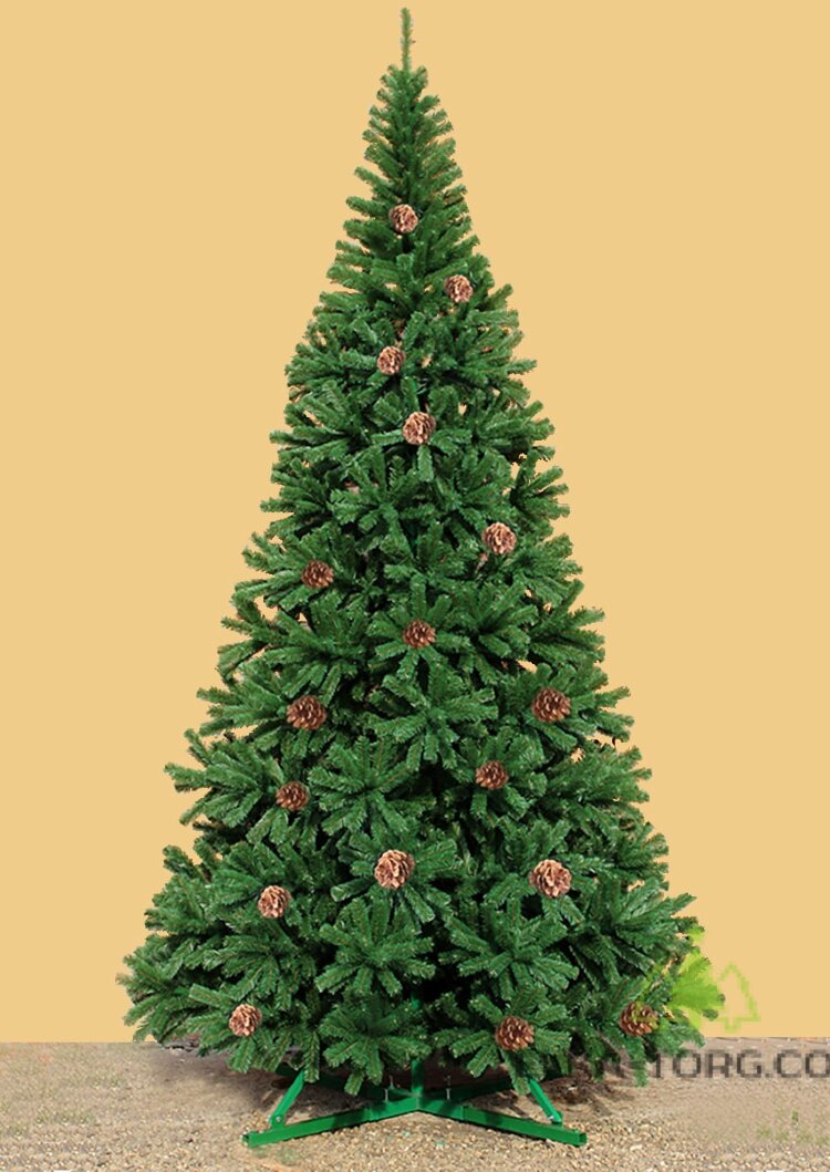 Искусственная елка Империал с шишками интерьерная стволовая ПВХ 2.5-8 м   