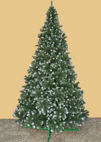 Искусственная елка Империал заснеженная интерьерная стволовая ПВХ 3-8 м   