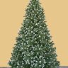 Искусственная елка Империал заснеженная с шишками интерьерная стволовая ПВХ 3-8 м   