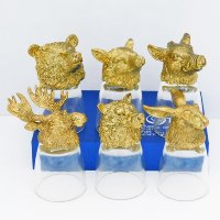 Набор из 6 стопок-перевертышей Охотник в золоте