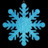 СНЕЖИНКА ДЛЯ ДЕКОРА РЕЗНАЯ D-30 СМ (1ШТ) БИРЮЗОВЫЙ