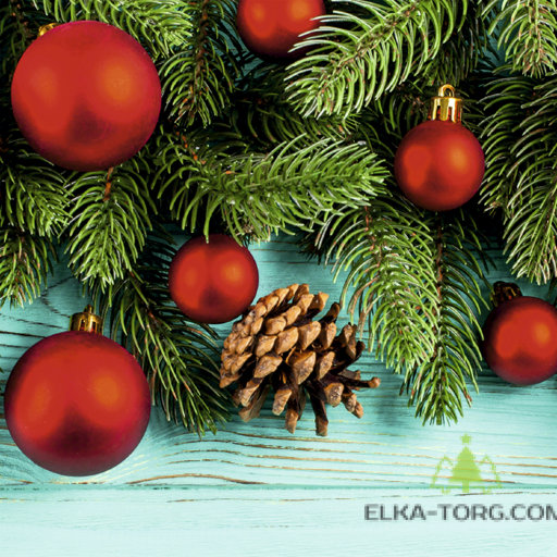 Ограждение для каркасной елки Декор на дереве бирюза