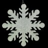 СНЕЖИНКА ДЛЯ ДЕКОРА РЕЗНАЯ D-30 СМ (1ШТ) СЕРЕБРИСТЫЙ