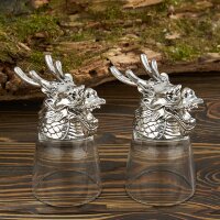 Набор из 2 стопок-перевертышей &quot;Дракон&quot;, 18K Silverplated 50мл/стопка