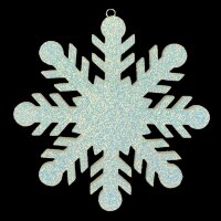 СНЕЖИНКА ДЛЯ ДЕКОРА РЕЗНАЯ D-30 СМ (1ШТ) БЕЛЫЙ