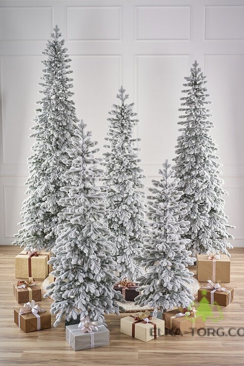 Ель искусственная заснеженная Тикко 2.2 м 