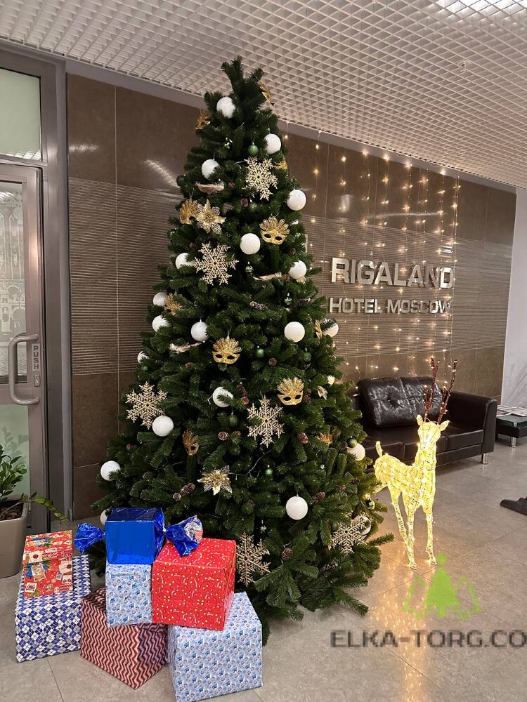 Искусственная ель CRYSTAL TREES Питерскакя зеленая 300 см      