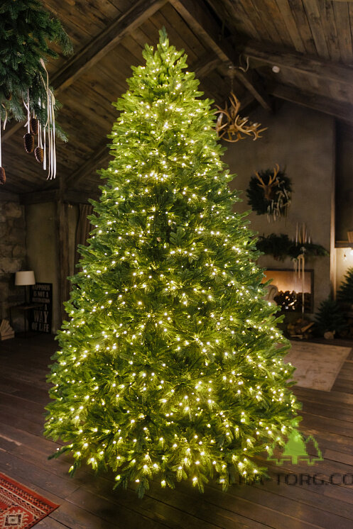 Искусственная ель с лампочками Ливадийская 365 см