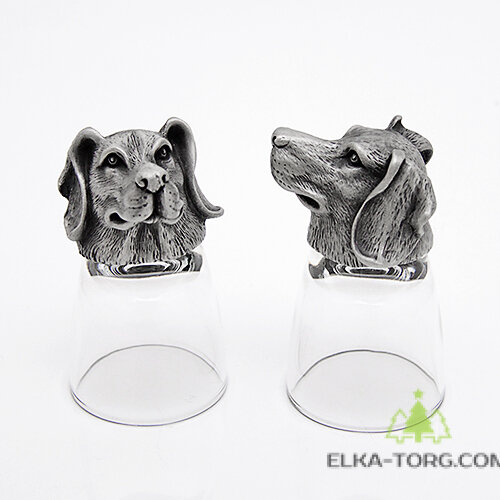 R-94803 Набор из 2 стопок-перевертышей Собака ОХОТНИК