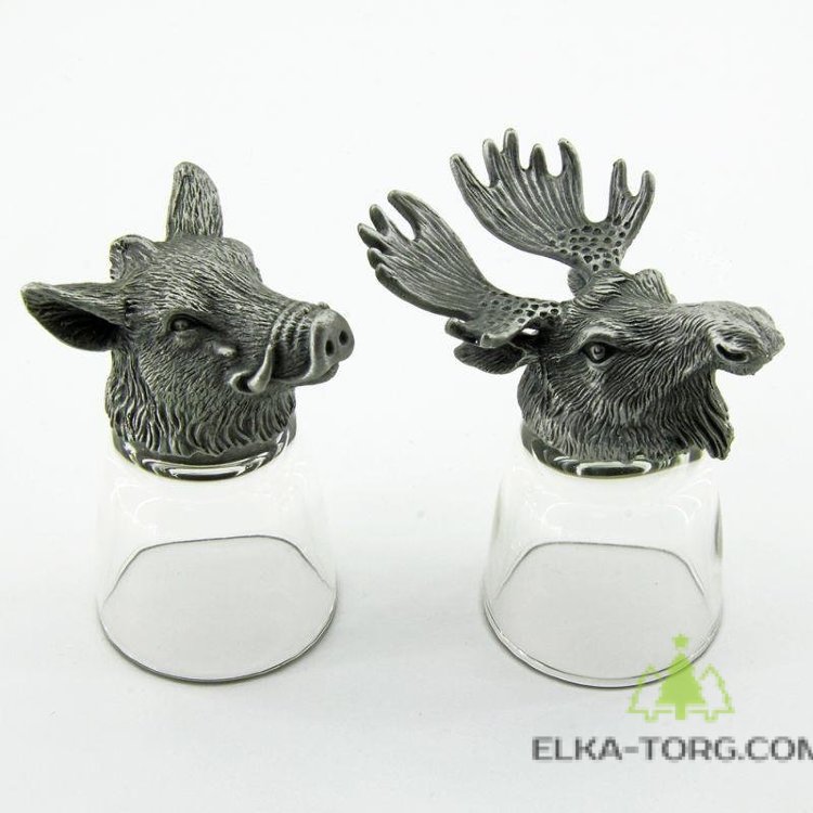 R-94703 Набор из 2 стопок-перевертышей Лось и Кабан