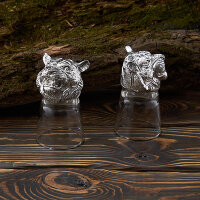 R-95006 Набор из 2 стопок-перевертышей Тигр Silverplated