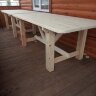 Стол из массива дерева 2500*94*75 см. 