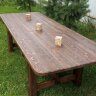 Стол из массива дерева 2500*94*75 см. 