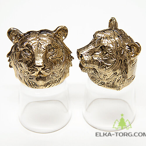 M-95007 Набор из 2 стопок-перевертышей Тигр Goldplated