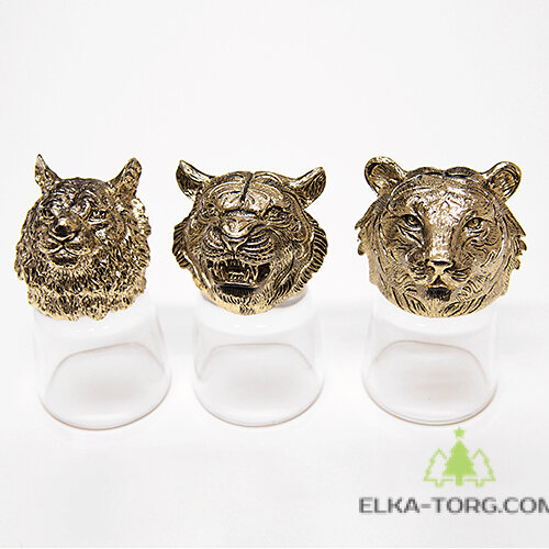 M-95004 Набор из 3 стопок-перевертышей Тигр Goldplated