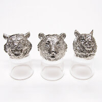 R-95003 Набор из 3 стопок-перевертышей Тигр Silverplated