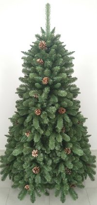 Искусственная ель CRYSTAL TREES Триумфальная с шишками 150 см 