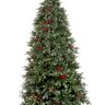 CRYSTAL TREES Искусственная Ель Лаки заснеженная с ягодами 180см