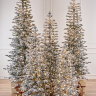 Ель с лампочками заснеженная Тикко 2.2 м  