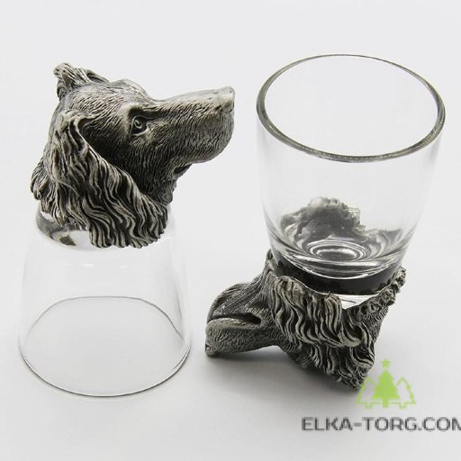 R-94693 Набор из 2 стопок-перевертышей Собака спаниель