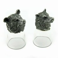 R-94702 Набор из 2 стопок-перевертышей Медведь и Волк