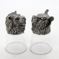 R-94704 Набор из 2 стопок-перевертышей Лев и Тигр